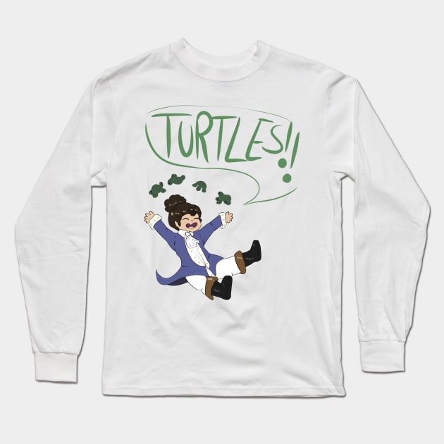 john loves turtles Long Sleeve T-Shirt by bombarisen